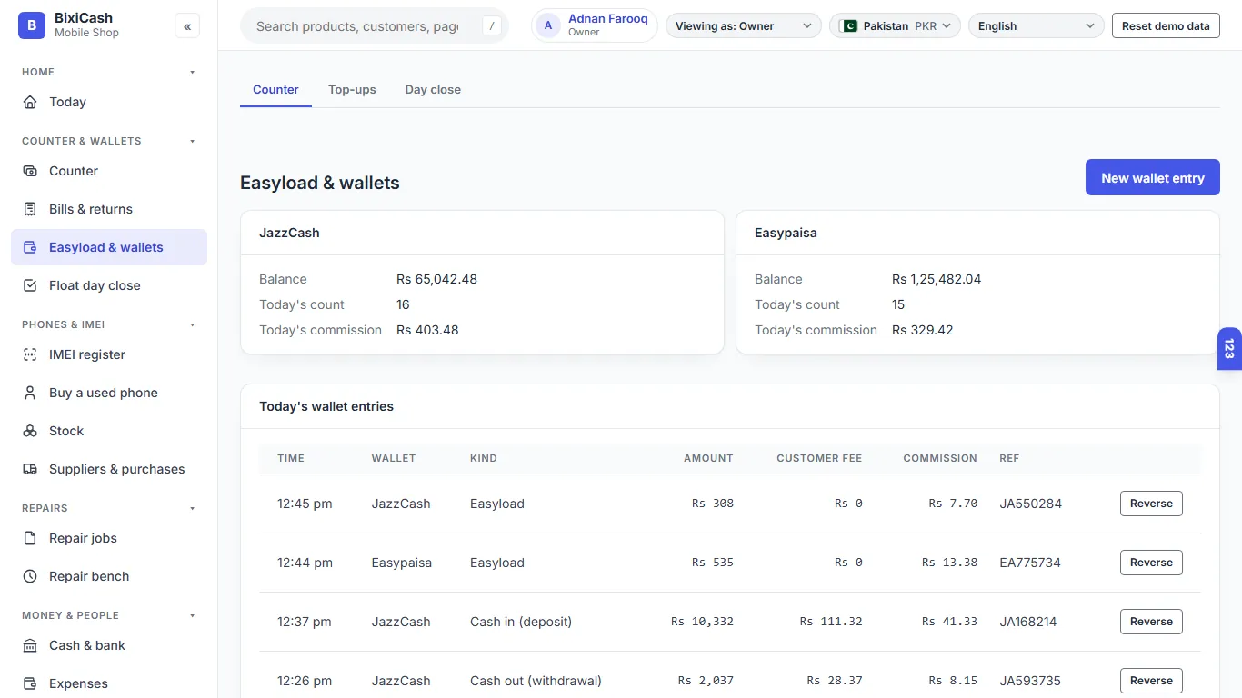 JazzCash and Easypaisa floats with commission
